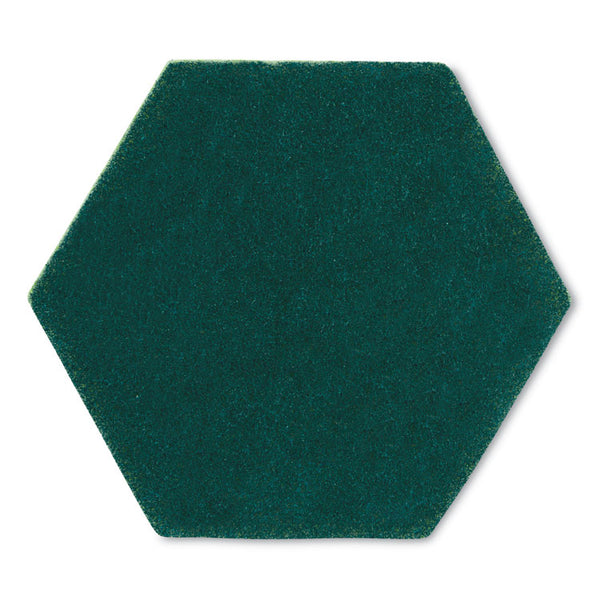 Scotch-Brite™ Dual Purpose Scour Pad, 5 x 5, Green/Yellow, 15/Carton (MMM96HEX)