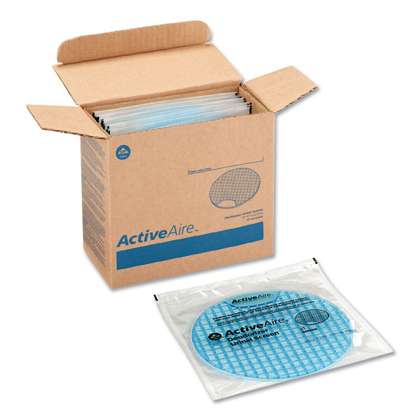 Georgia Pacific® Professional ActiveAire Deodorizer Urinal Screen, Coastal Breeze Scent, Blue, 12/Carton (GPC48270)