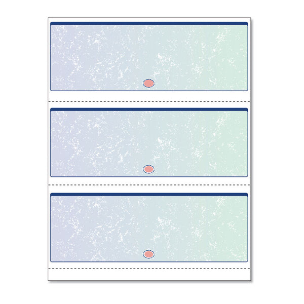 DocuGard™ Premier Prismatic Check, 13 Features, 8.5 x 11, Blue/Green Prismatic, 500/Ream (PRB04539RM) 1 Ream