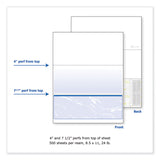 DocuGard™ Standard Security Check, 11 Features, 8.5 x 11, Blue Marble Bottom, 500/Ream (PRB04517) Each