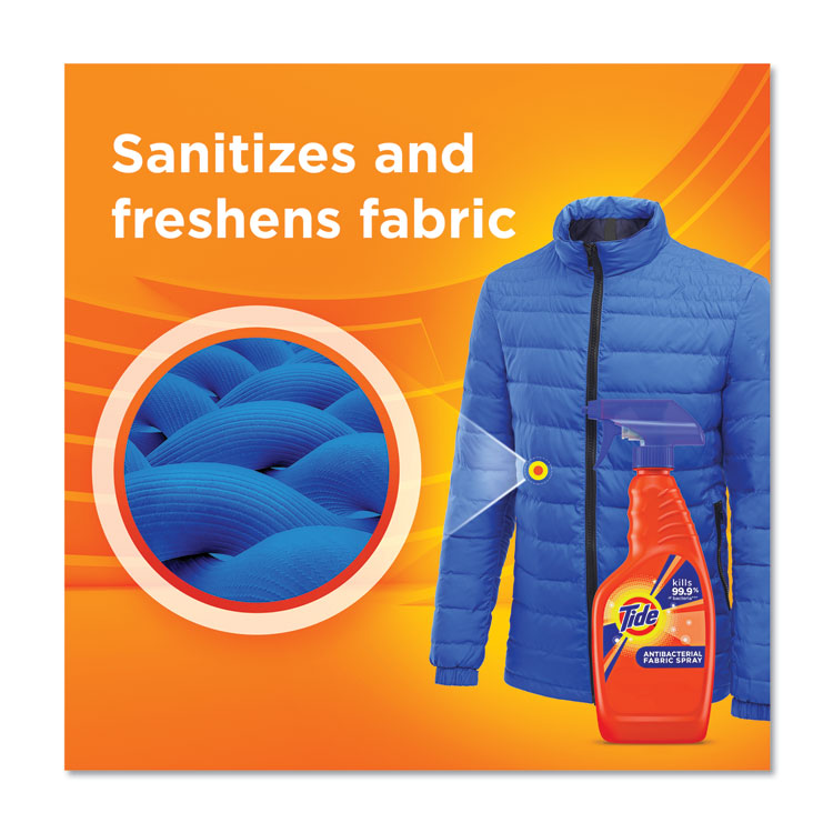 Tide® Antibacterial Fabric Spray, Light Scent, 22 oz Spray Bottle, 6/Carton (PGC76533) Case of 6