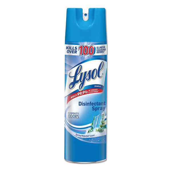 LYSOL Brand Disinfectant Spray, Spring Waterfall Scent, 19 oz Aerosol (REC79326) Case of 12