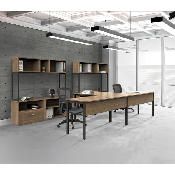 Linea Italia Urban Desk Workstation, 47.25w x 23.75d x 29.5h, Ash (LITUR600ASH) Each