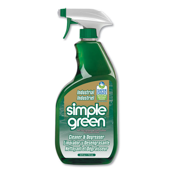 Simple Green® Industrial Cleaner and Degreaser, Concentrated, 24 oz Spray Bottle (SMP13012)