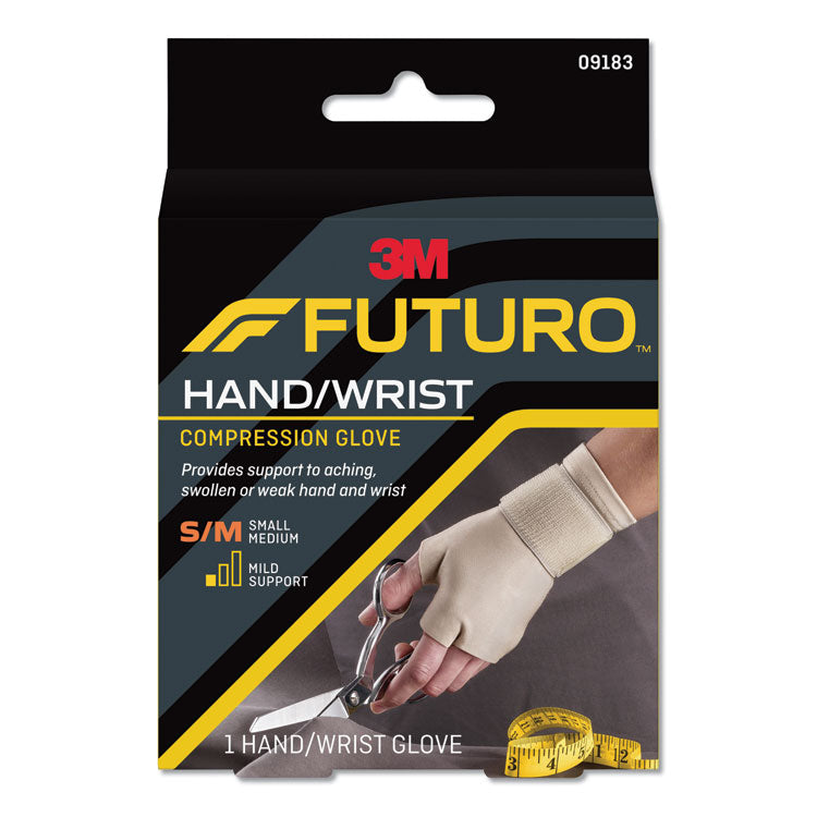 FUTURO™ Energizing Support Glove, Small/Medium, Fits Palm Size 6.5" - 8.0", Tan (MMM09183EN) Each
