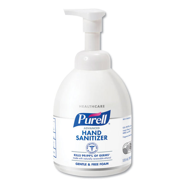 PURELL® Green Certified Advanced Instant Foam Hand Sanitizer, 535 ml Bottle, Unscented, 4/Carton (GOJ579104CT)