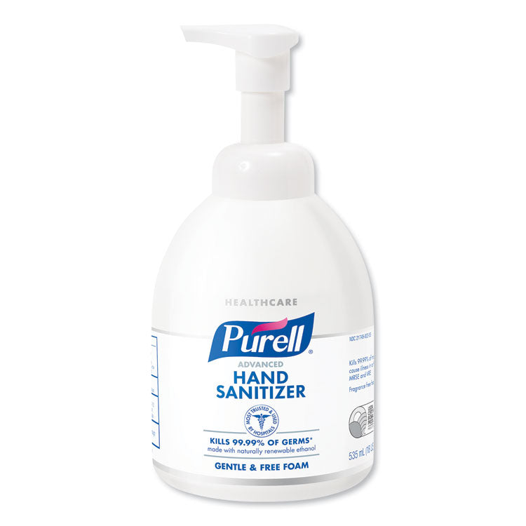 PURELL® Green Certified Advanced Instant Foam Hand Sanitizer, 535 ml Bottle, Unscented (GOJ579104EA) Each