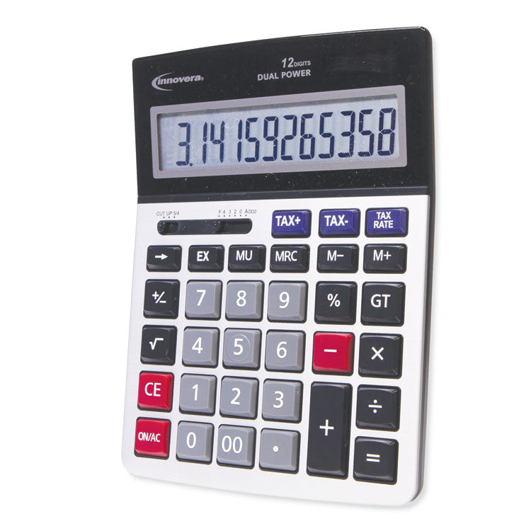 Innovera® 15975 Large Display Calculator, 12-Digit LCD (IVR15975) Each