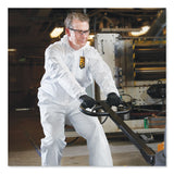 KleenGuard™ A30 Elastic-Back and Cuff Hooded Coveralls, 2X-Large, White, 25/Carton (ANS46115) Case of 25