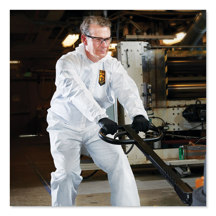 KleenGuard™ A40 Elastic-Cuff, Ankle, Hood and Boot Coveralls, X-Large, White, 25/Carton (KCC44334) Case of 25