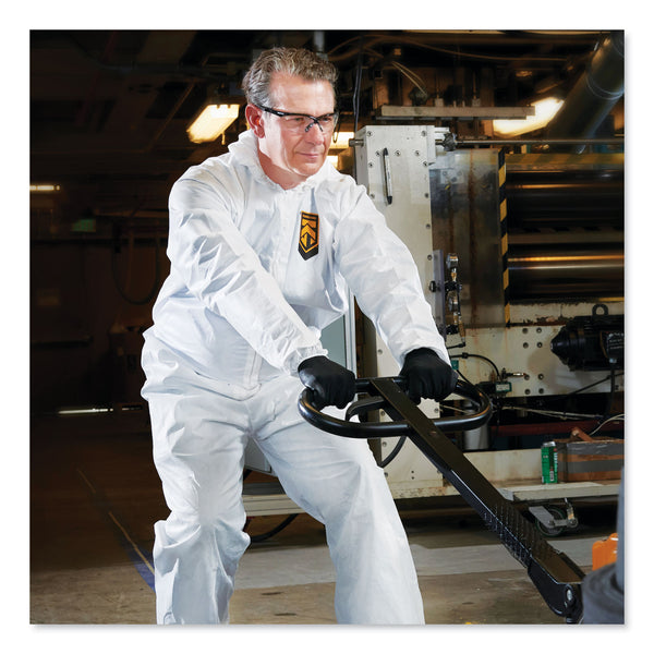 KleenGuard™ A40 Elastic-Cuff, Ankle, Hood and Boot Coveralls, X-Large, White, 25/Carton (ANS44334) Case of 25