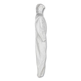 KleenGuard™ A20 Breathable Particle Protection Coveralls, Zipper Front, Large, White (KCC49113) Case of 24