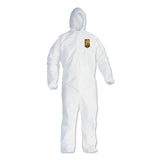 KleenGuard™ A40 Elastic-Cuff and Ankles Hooded Coveralls, 2X-Large, White, 25/Carton (ANS44325) Case of 25