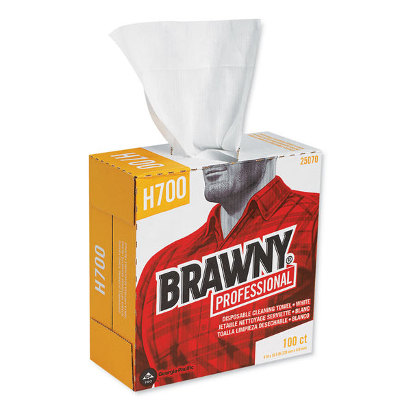 Brawny® Professional Medium Weight HEF Shop Towels, 9 1/8 x 16 1/2, 100/Box, 5 Boxes/Carton (GPC25070CT) 5 Boxes