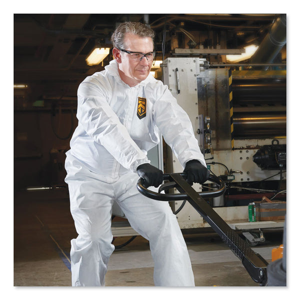 KleenGuard™ A20 Elastic Back and Ankle Hood and Boot Coveralls, X-Large, White, 24/Carton (KCC49124)