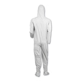 KleenGuard™ A40 Elastic-Cuff, Ankle, Hood and Boot Coveralls, 4X-Large, White, 25/Carton (ANS44337) Case of 25