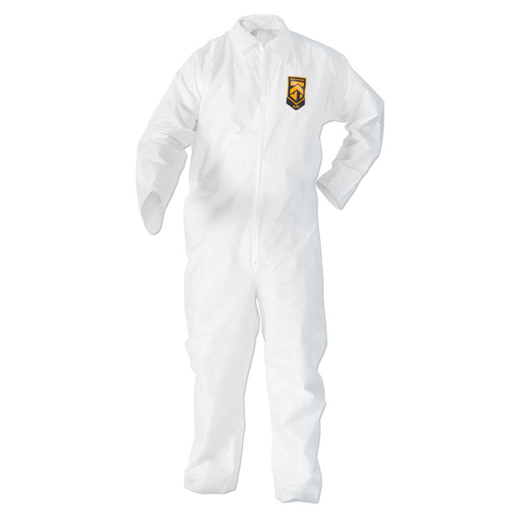 KleenGuard™ A20 Breathable Particle Protection Coveralls, Zip Closure, 2X-Large, White (KCC49105) Case of 24