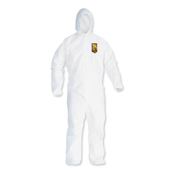KleenGuard™ A20 Breathable Particle Protection Coveralls, Zipper Front, Large, White (KCC49113)