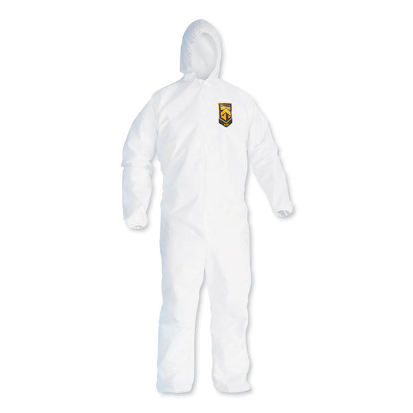 KleenGuard™ A20 Breathable Particle Protection Coveralls, Zipper Front, Large, White (KCC49113) Case of 24