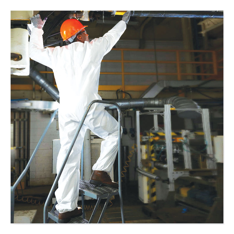 KleenGuard™ A20 Breathable Particle Protection Coveralls, Zip Closure, 2X-Large, White (ANS49105) Case of 24