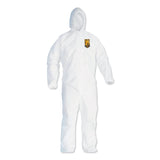 KleenGuard™ A40 Elastic-Cuff and Ankles Hooded Coveralls, X-Large, White, 25/Carton (ANS44324) Case of 25