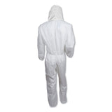 KleenGuard™ A20 Breathable Particle Protection Coveralls, Zipper Front, Large, White (ANS49113) Case of 24