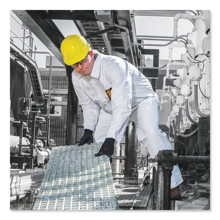 KleenGuard™ A30 Elastic-Back and Cuff Coveralls, Large, White, 25/Carton (KCC46103) Case of 25