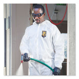 KleenGuard™ A40 Elastic-Cuff and Ankles Hooded Coveralls, 2X-Large, White, 25/Carton (KCC44325) Case of 25