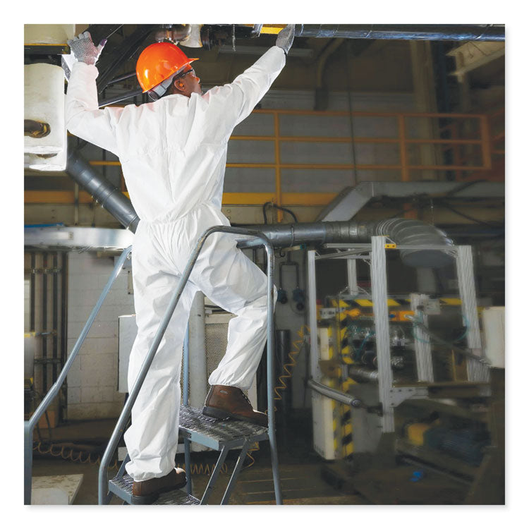 KleenGuard™ A30 Elastic-Back Coveralls, White, X-Large, 25/Carton (KCC46004) Case of 25