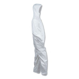KleenGuard™ A40 Elastic-Cuff and Ankles Hooded Coveralls, 2X-Large, White, 25/Carton (ANS44325) Case of 25