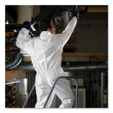 KleenGuard™ A20 Elastic Back and Ankle Hood and Boot Coveralls, 2X-Large, White, 24/Carton (KCC49125) Case of 24