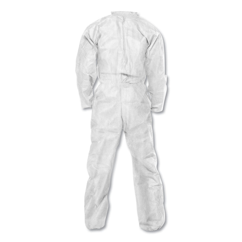 KleenGuard™ A20 Elastic Back Wrist/Ankle Coveralls, X-Large, White, 24/Carton (ANS49102) Case of 24