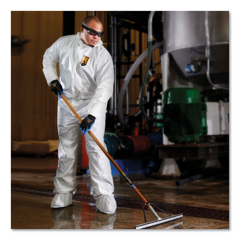 KleenGuard™ A40 Elastic-Cuff, Ankle, Hood and Boot Coveralls, X-Large, White, 25/Carton (ANS44334) Case of 25