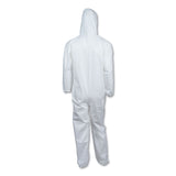 KleenGuard™ A40 Elastic-Cuff and Ankles Hooded Coveralls, X-Large, White, 25/Carton (ANS44324) Case of 25