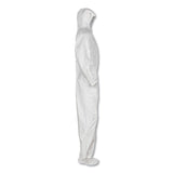 KleenGuard™ A20 Elastic Back and Ankle Hood and Boot Coveralls, X-Large, White, 24/Carton (KCC49124) Case of 24