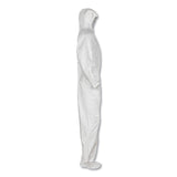 KleenGuard™ A20 Elastic Back and Ankle Hood and Boot Coveralls, X-Large, White, 24/Carton (ANS49124) Case of 24