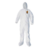 KleenGuard™ A40 Elastic-Cuff, Ankle, Hood and Boot Coveralls, X-Large, White, 25/Carton (ANS44334) Case of 25
