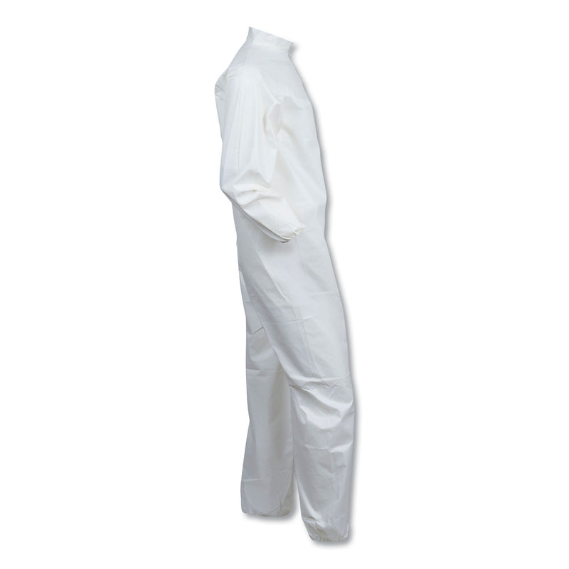 KleenGuard™ A40 Elastic-Cuff and Ankles Coveralls, White, Large, 25/Carton (ANS44313) Case of 25