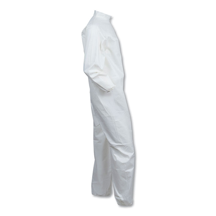 KleenGuard™ A40 Elastic-Cuff and Ankles Coveralls, White, Large, 25/Carton (KCC44313) Case of 25