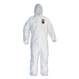 KleenGuard™ A40 Elastic-Cuff and Ankle Hooded Coveralls, 4X-Large, White, 25/Carton (ANS44327) Case of 25