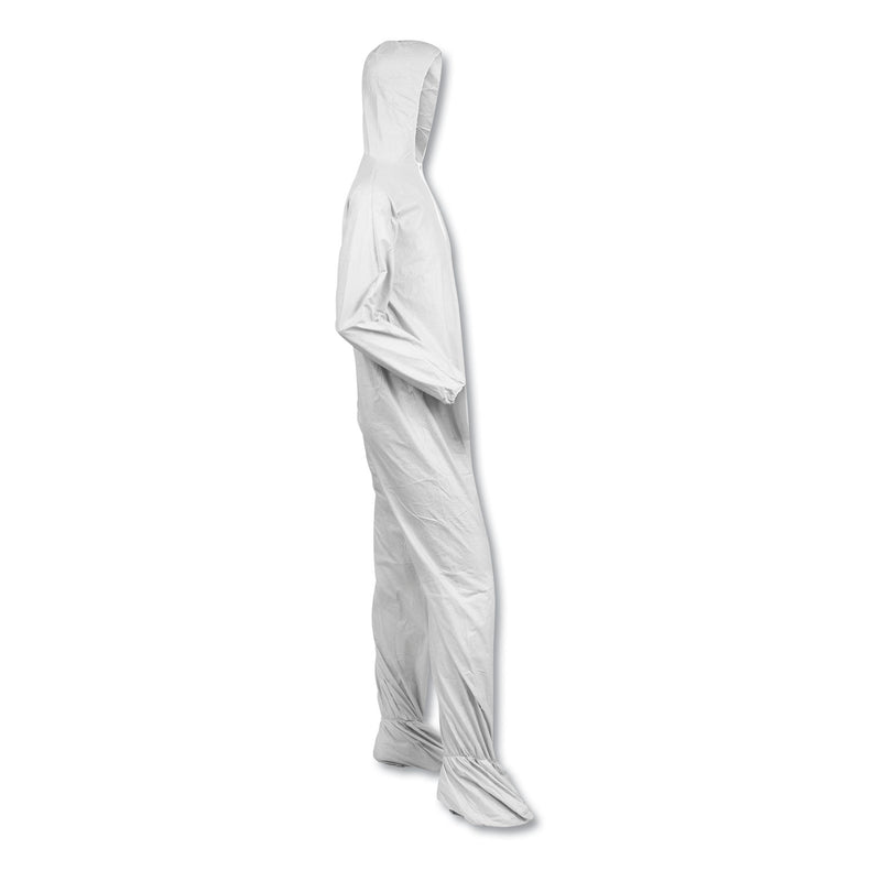 KleenGuard™ A40 Elastic-Cuff, Ankle, Hood and Boot Coveralls, X-Large, White, 25/Carton (ANS44334) Case of 25