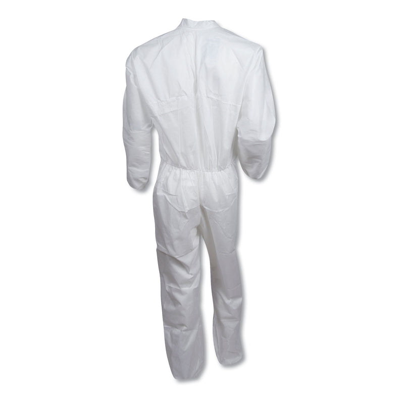 KleenGuard™ A30 Elastic-Back and Cuff Coveralls, X-Large, White, 25/Carton (ANS46104) Case of 25