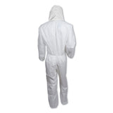 KleenGuard™ A20 Elastic Back, Cuff and Ankles Hooded Coveralls, 4X-Large, White, 20/Carton (ANS49117) Case of 20