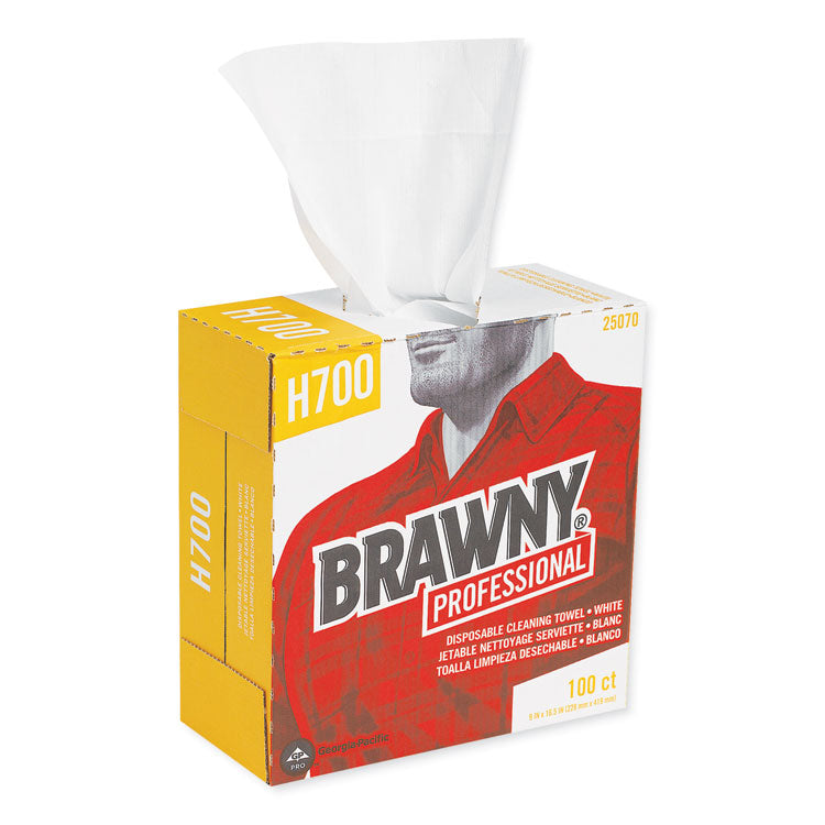 Brawny® Professional Medium Weight HEF Shop Towels, 9 1/8 x 16 1/2, 100/Box, 5 Boxes/Carton (GPC25070CT) 5 Boxes