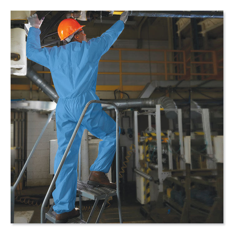 KleenGuard™ A20 Coveralls, MICROFORCE Barrier SMS Fabric, 2X-Large, Blue, 24/Carton (KCC58505) 24 Pairs of Coveralls