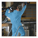 KleenGuard™ A20 Elastic Back Wrist/Ankle Hooded Coveralls, Large, Blue, 24/Carton (KCC58513) Case of 24