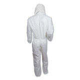 KleenGuard™ A30 Elastic-Back and Cuff Hooded Coveralls, X-Large, White, 25/Carton (ANS46114) Case of 25
