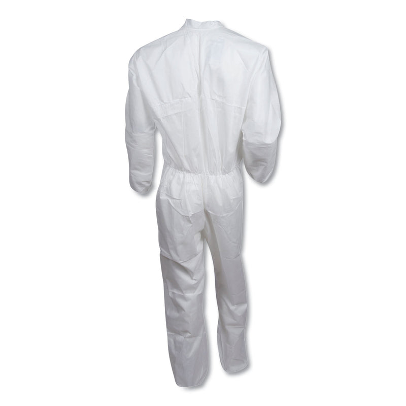 KleenGuard™ A30 Elastic-Back and Cuff Coveralls, 2X-Large, White, 25/Carton (ANS46105) Case of 25