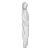 KleenGuard™ A20 Elastic Back, Cuff and Ankle Hooded Coveralls, Zip, X-Large, White, 24/Carton (KCC49114) 24 Pairs of Coveralls