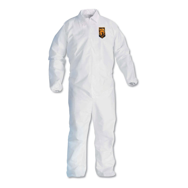 KleenGuard™ A40 Elastic-Cuff and Ankles Coveralls, 4X-Large, White, 25/Carton (ANS44317) Case of 25